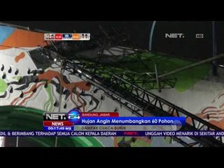 Hujan Angin Menumbangkan Puluhan Pohon dan Reklame di Bandung - NET24