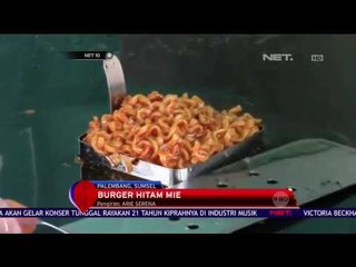 Uniknya Burger berwarna Hitam di Palembang - NET10