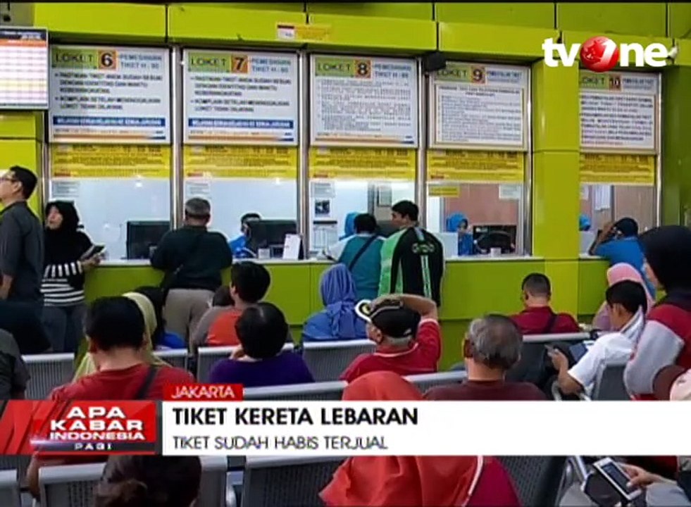 Tiket Kereta Mudik Lebaran Habis Terjual