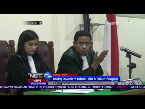 Pasutri Produsen Vaksin Palsu Divonis 9 & 8 Tahun Penjara - NET24