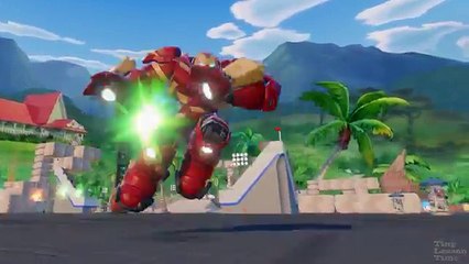 Marvel Avenger Iron Man vs Hulk vs Venom in Fun Park Robot Battle Nursery Rhymes w/ Kids Fun Action