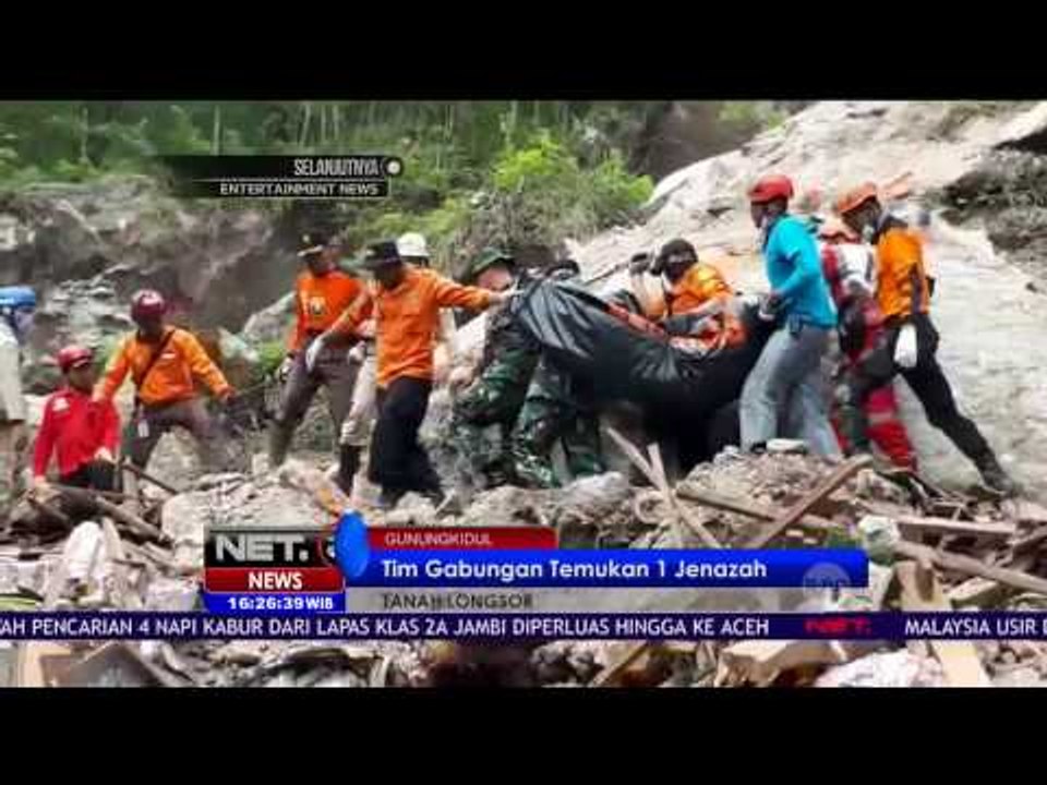 Kondisi Tanah yang Tidak Stabil, Petugas Waspadai Longsor Susulan di Gunung Kidul - NET16