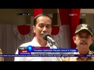 Скачать видео: Jokowi OptimIs Pilkada DKI Putaran Kedua Berlangsung Aman dan Tertib - NET12