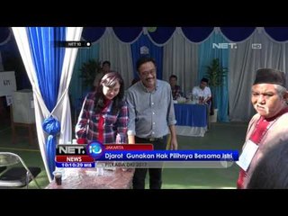 Djarot & Sandi Gunakan Hak Pilih Ditemani Keluarga - NET 10