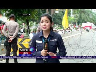 live Report - Rombongan Pendemo Kontra Ahok yang Ramaikan Jalan Seputar Pengadilan - NET12