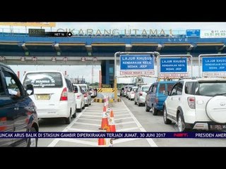 Terjadi Kepadatan di Pintu Tol Cikarang Utama - Net 16
