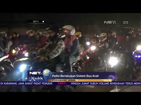 Pemudik Pengendara Motor Memadati Jalur Karawang -NET5