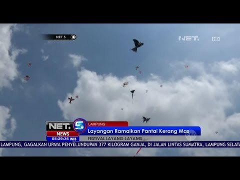 Beragam Layangan Cantik Ramaikan Pantai Kerang Mas - Net 5
