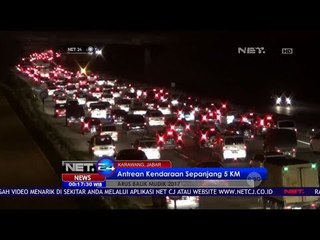 Antrean Kendaraan Sepanjang 5 Km di Karawang - Net 24