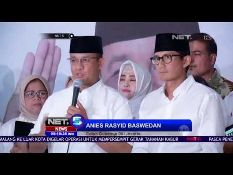 Sampaikan Pidato Kemenangan, Anies Ajak Warga Jakarta Tetap Bersatu - NET5