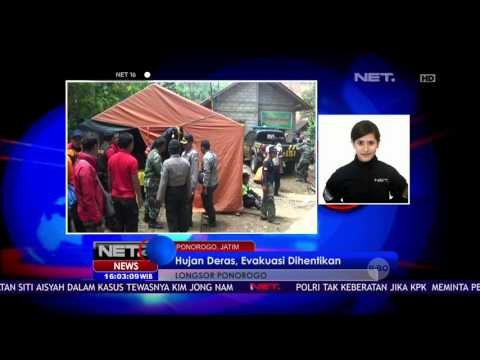 Live Phone - Hujan Deras Hentikan Sementara Evakuasi Longsor Ponorogo - NET16