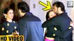 Ranbir Kapoor HUGS & KISSES Dangal Actress Sanya Malhotra At Aamir Khans Diwali Party