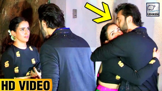 Ranbir Kapoor HUGS & KISSES Dangal Actress Sanya Malhotra At Aamir Khans Diwali Party
