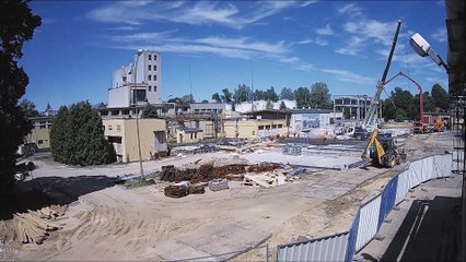 Montage en cours Usine Distillation Pologne