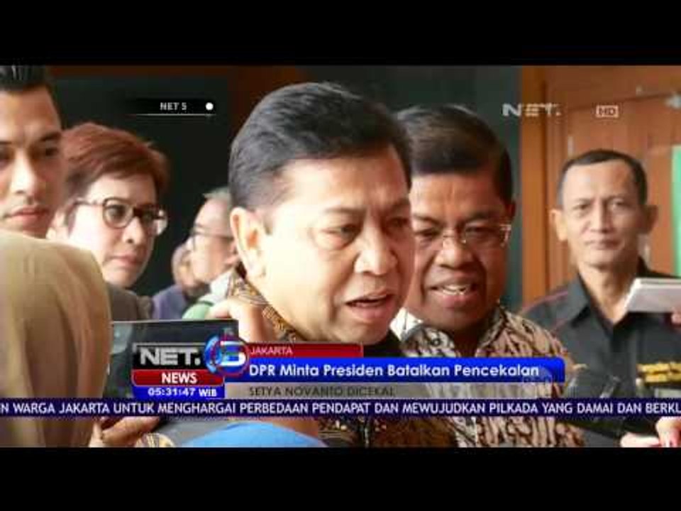 Presiden Belum terima Nota Keberatan DPR atas Pencegahan Setya Novanto - NET5