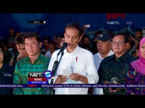 Kunjungi GOR Swecapura, Jokowi Berikan Bantuan Langsung Pada Pengungsi Gunung Agung - NET5