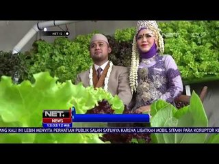 Pengantin Cinta Tanaman, Resepsinya Pun Dihiasi Sayuran Hidroponik - NET12