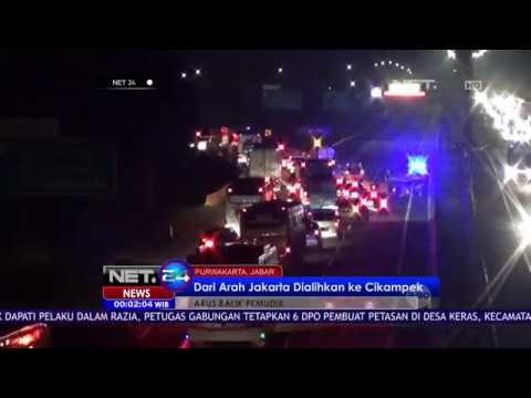 Sistem Jalur Diterapkan Pada Jalur Karawang Untuk Urai Kemacetan Arus Balik- NET 24