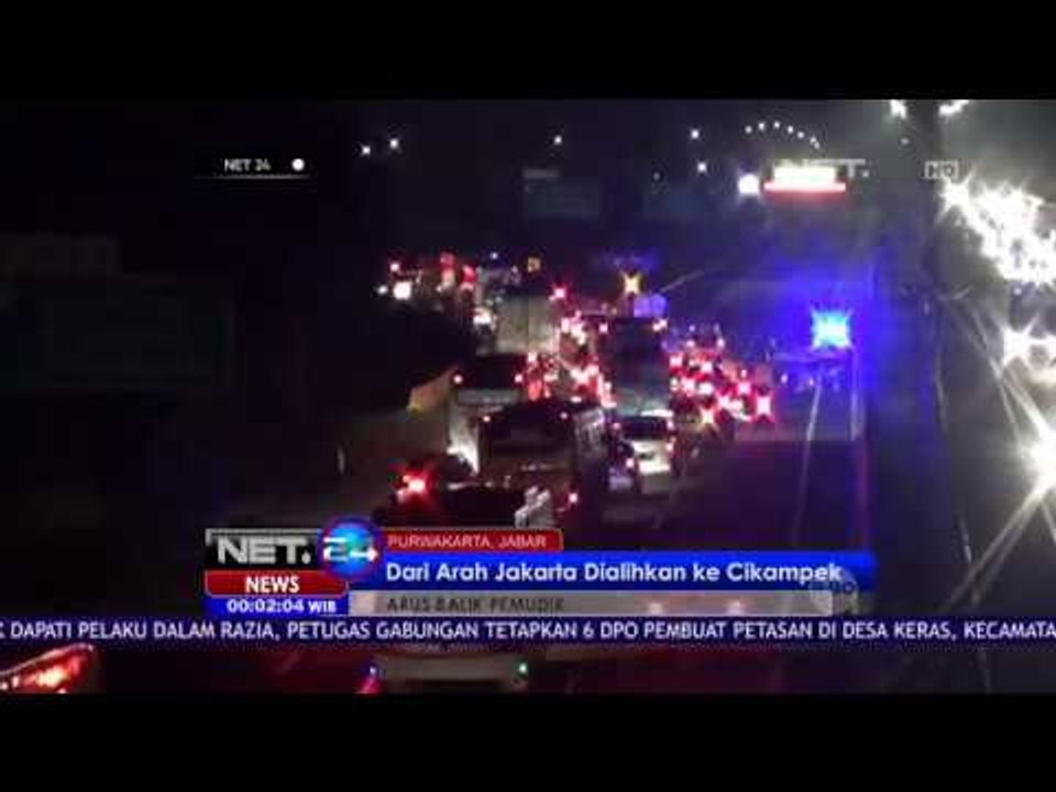 Sistem Jalur Diterapkan Pada Jalur Karawang Untuk Urai Kemacetan Arus Balik- NET 24