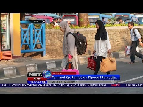 Kampung Rambutan Mulai Dipadati Pemudik yang Kembali ke Ibu Kota - Net 12