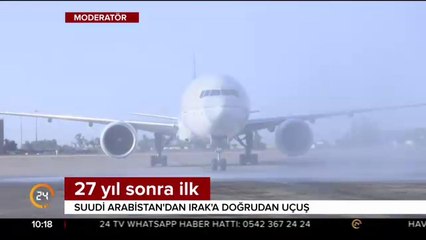 Irak'a doğrudan uçuş yaptı