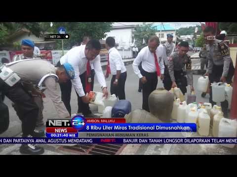 Delapan Ribu Liter Miras Tradisional Dimusnahkan - NET24