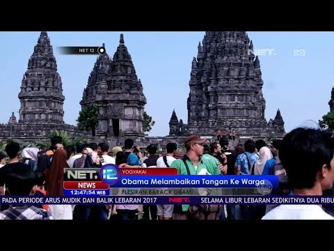 Kunjungi Candi Borobudur, Obama Lambaikan Tangan Pada Wisatawan Lain - Net 12