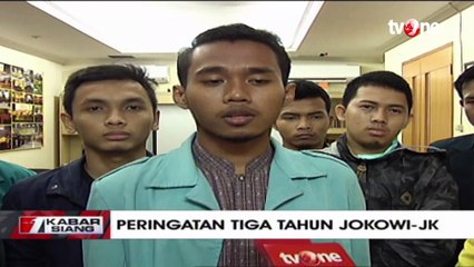 Peringatan Tiga Tahun Jokowi-JK, Mahasiswa Sayangkan Sikap Represif Aparat