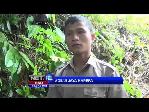 Jembatan Rubuh, Siswa dan Warga Nekat Sebrangi Sungai Berarus Deras - NET12