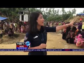Antre Pembagian Sembako, Tentara Bangladesh Bantu Tertibkan Pengungsi Rohingya - NET24