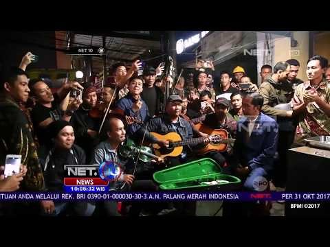 Presiden Jokowi Ngejam Bareng Musisi Jalanan - NET10