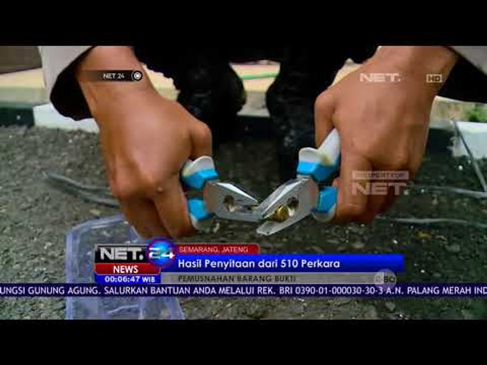 Senjata Api Hingga Uang Palsu Sitaan dari 510 K...