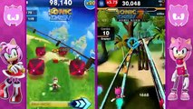 Sonic Dash vs Sonic Dash 2 Sonic Boom: Whos the Amy-est