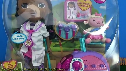 Download Video: Brinquedo Boneca Doutora Brinquedos - Doc McStuffins Walk N Talk Doll Doc Mobile Juguetes