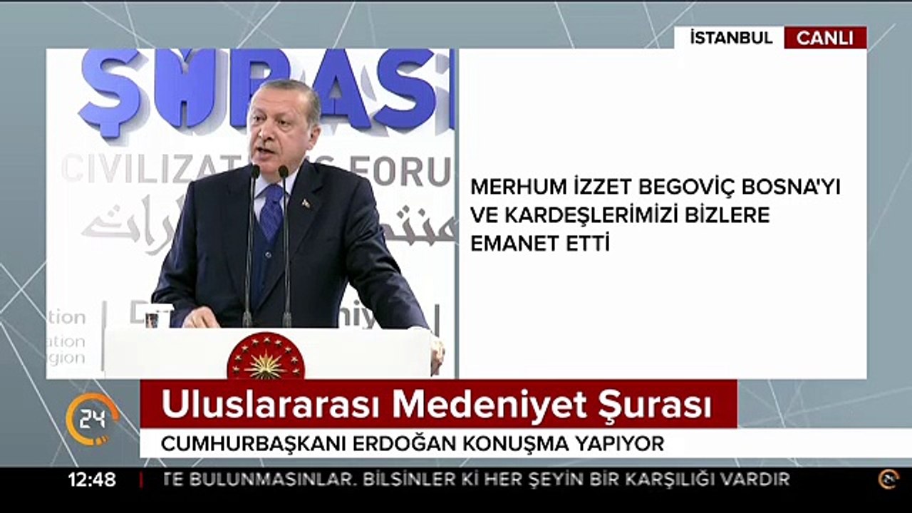 Cumhurbaşkanı Erdoğan: Aliya'nın vasiyeti sıradan değildir