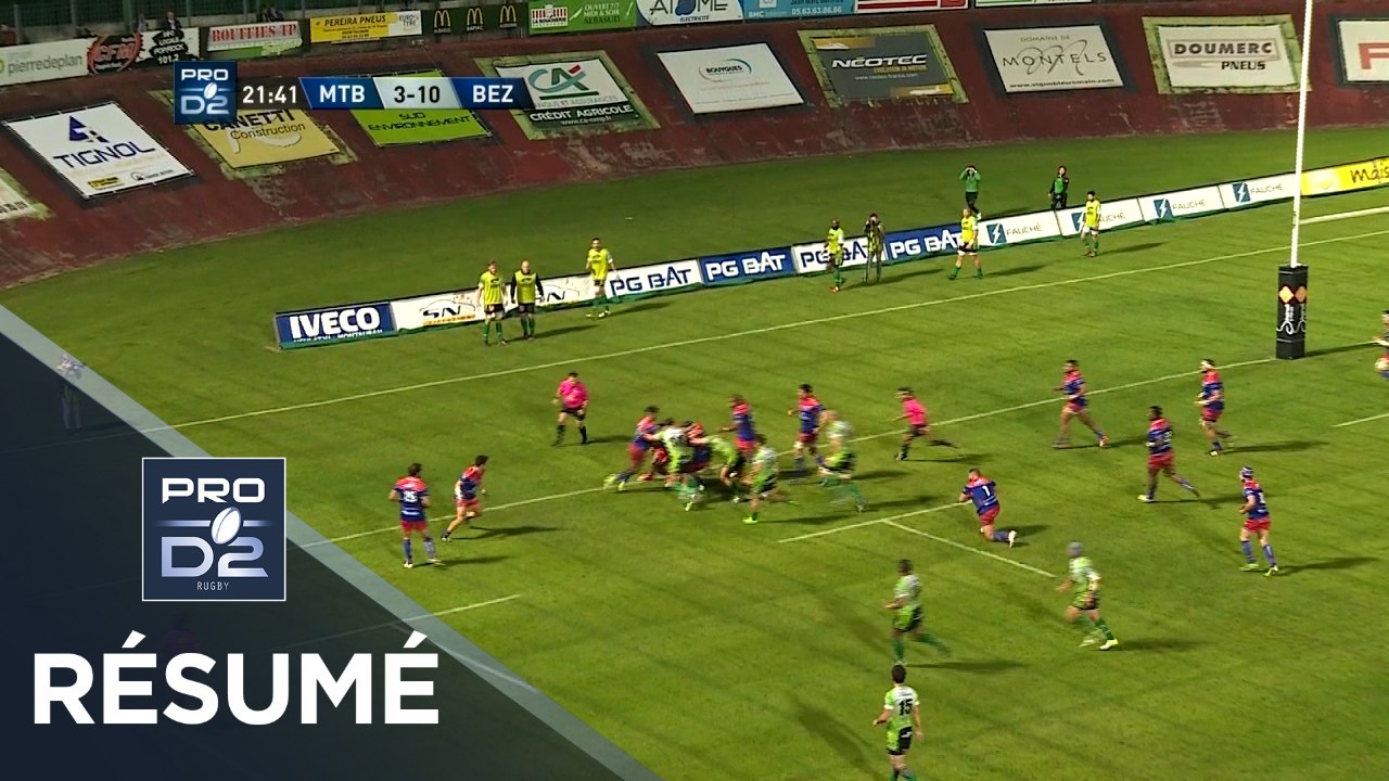 PRO D2 - Résumé Montauban-Béziers: 30-27 - J9 - Saison 2017/2018