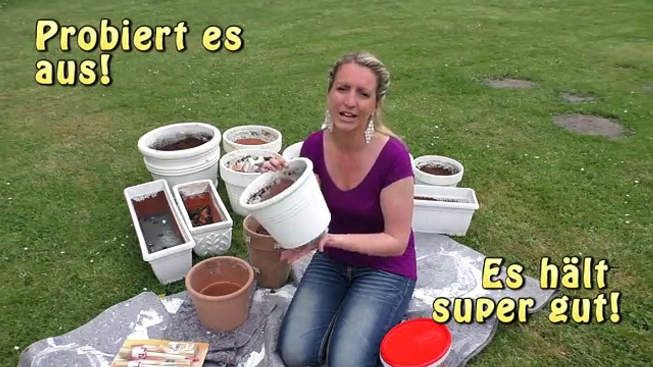 DIY#1 Alte Terracotta Töpfe optisch aufwerten!