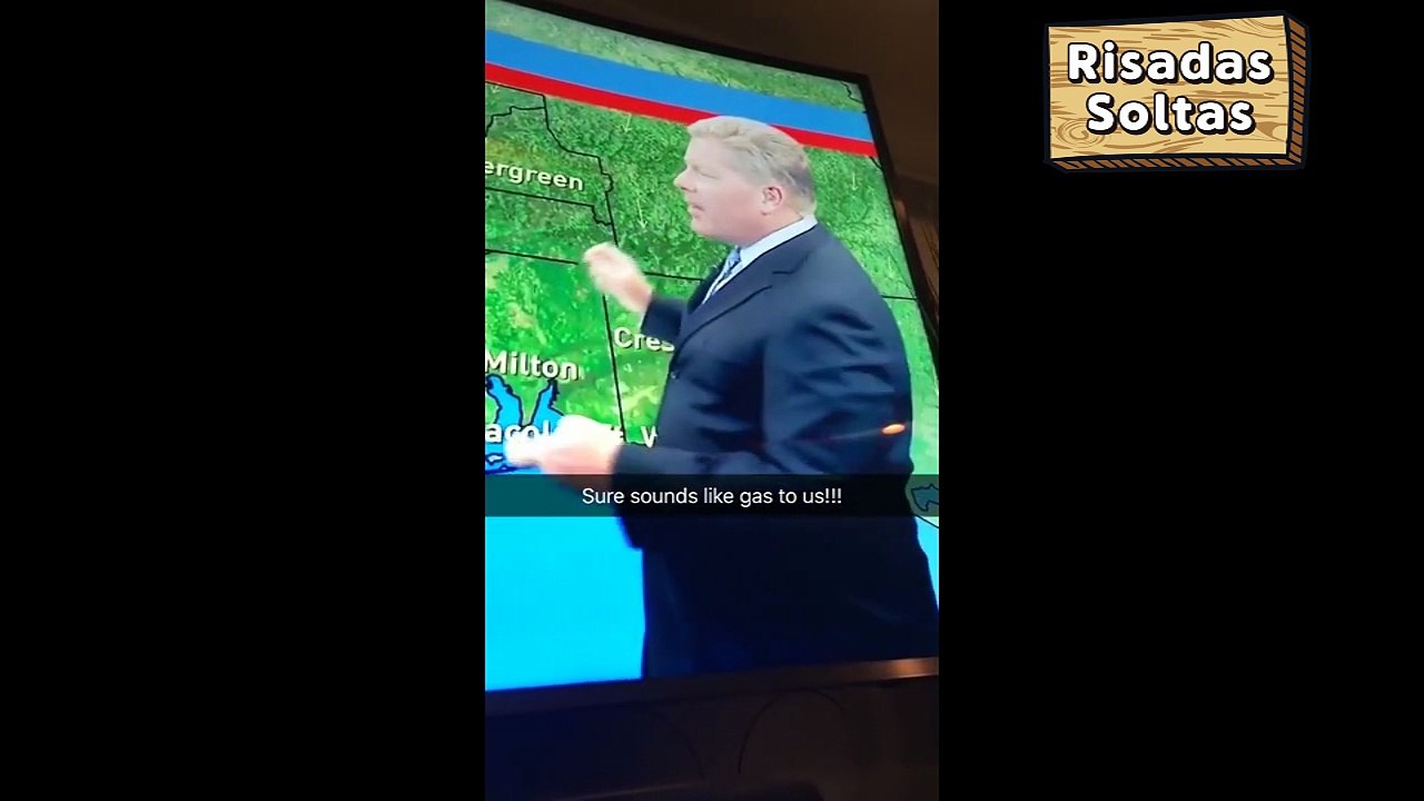 Meteorologista dá um peido em direto