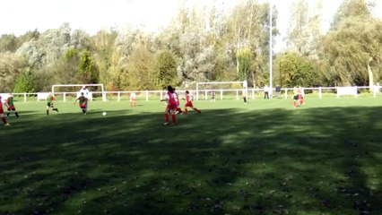 But de Thomas. U13 contre Albert Sport
