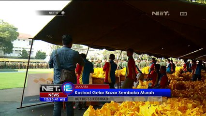 Komando Strategis TNI AD Gelar Bazaar Sembako Murah - NET12