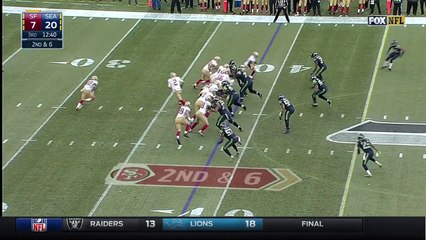 2015 - 49ers Blaine Gabbert finds Garrett Celek deep for 33-yard gain