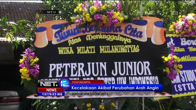 Proses Pemakaman Atlet Penerjun Payung yang Tewas dalam Jogja Air Show 2016 - NET12