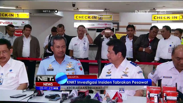 KNKT Investigasi Insiden Tabrakan Pesawat - NET5