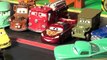 Play Doh Surprise Eggs in Pixar Cars Lightning McQueen with The Haulers and Lizzies Surprise Birthd