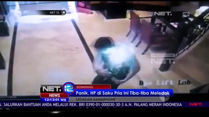 Viral, Handphone Pria Asal Semarang Ini Meledak - NET12