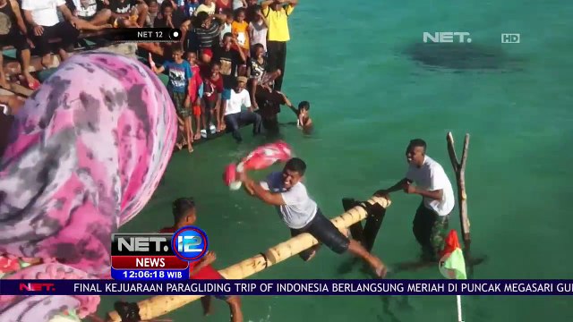 Serunya Lomba Perang Bantal di Lepas Pantai Jikumerasa - NET12
