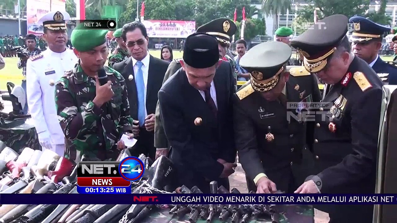 Ratusan Pucuk Senjata Api Ilegal Dimusnahkan TNI - NET24