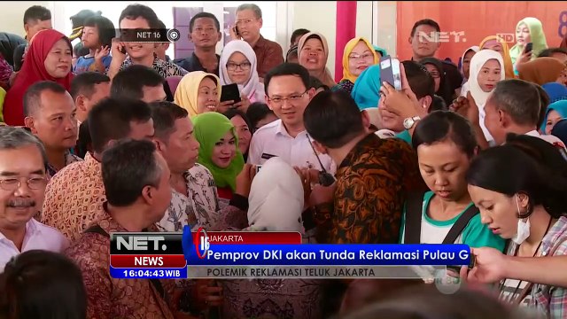 Koalisi Nelayan Gugat Ahok Jika Melanjutkan Reklamasi - NET16