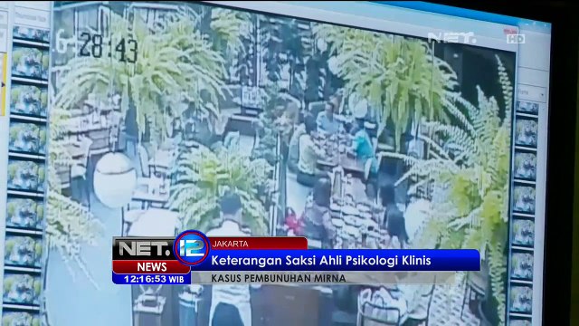 Keterangan Saksi Ahli Psikologi Klinis Kasus Pembunuhan Mirna - NET12