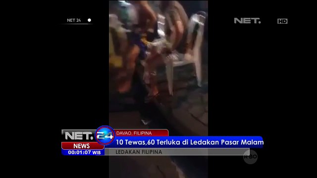 Ledakan di Pasar Malam Davao, Filipinan Tewaskan 10 Orang - NET24